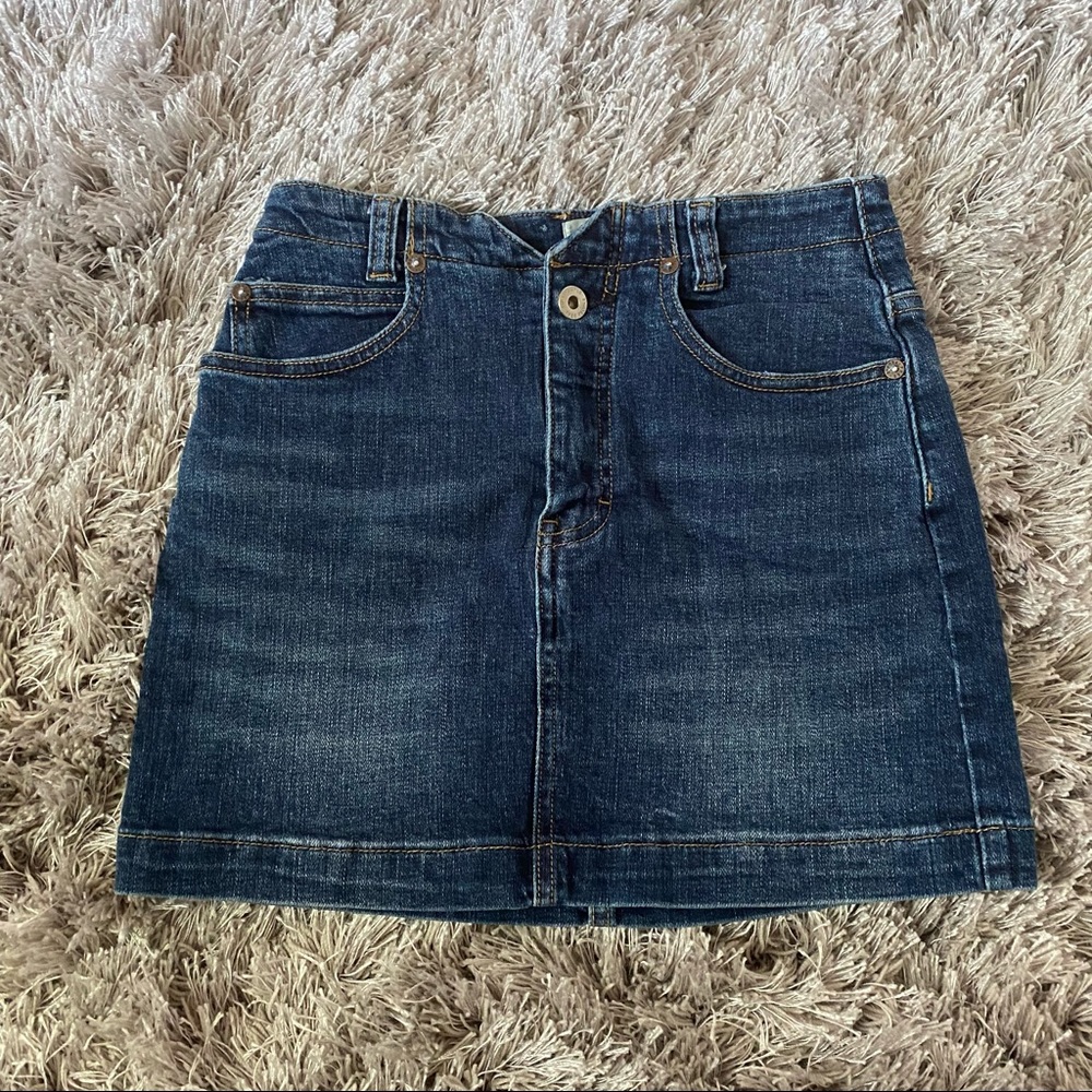 Free People denim skirt